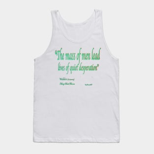 Walden Pond quote Tank Top